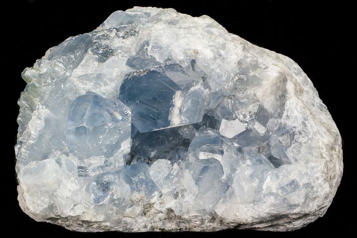 Bargain, Blue Celestine (Celestite) Crystal Geode - Madagascar #70821